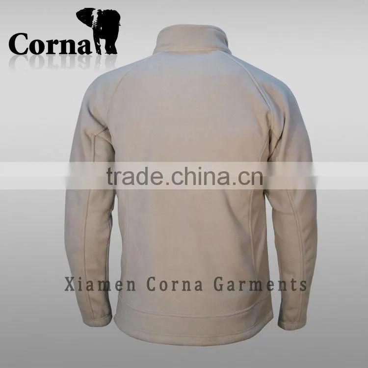 New design Mens bonded camping fleece jacket