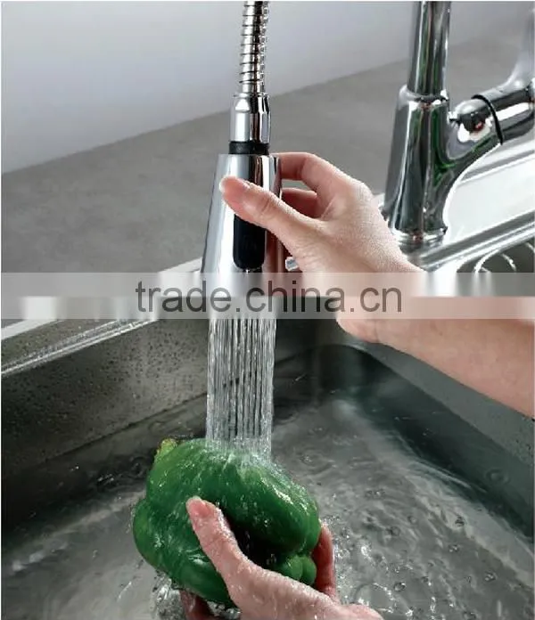 china supplier pull out kitchen sink mixer, flexible kitchen faucet , single lever pull out kitchen faucet