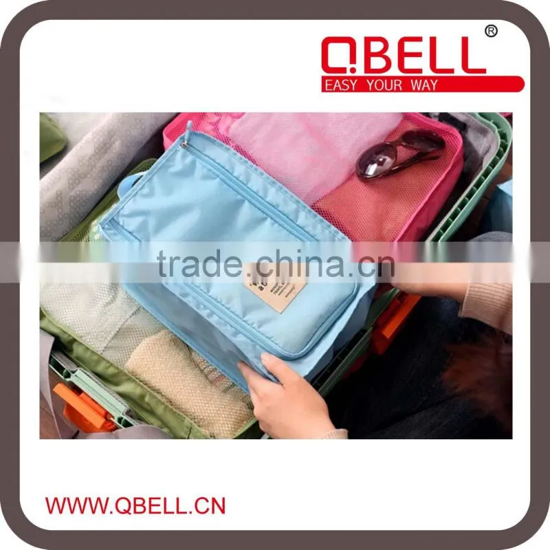 Convenient Colorful Foldable Travel Shoe Bag/shoe storage bag