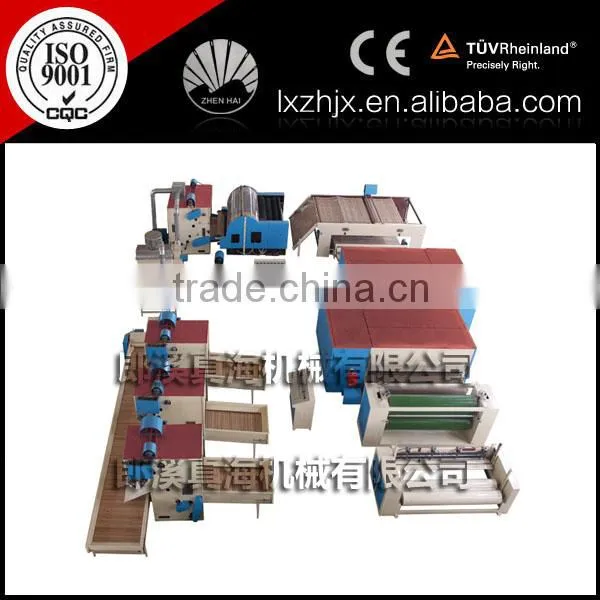 Thermo Bonded Wadding Production Line, glue free wadding machine, wadding plant