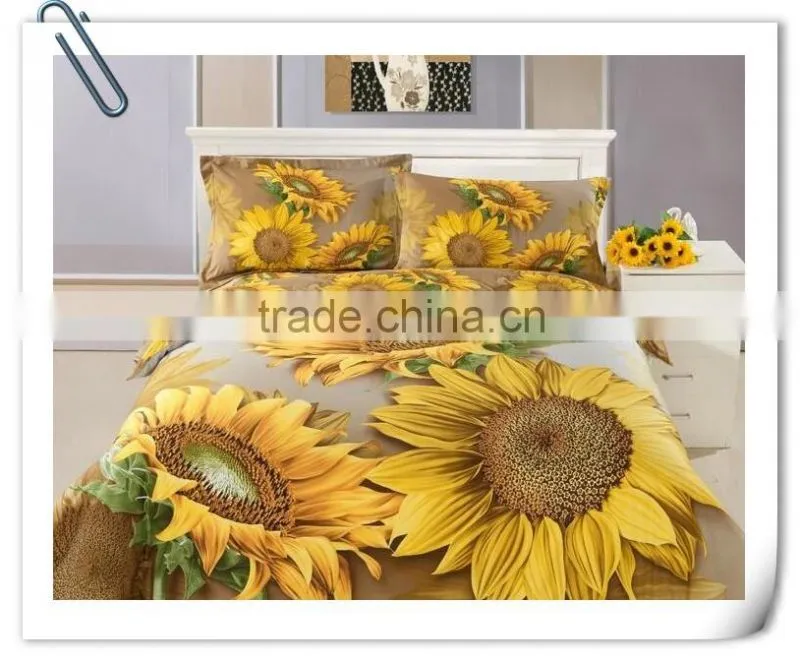 100% polyester fabric 2016 bright colors flowers fabric brushed soft fabric of china