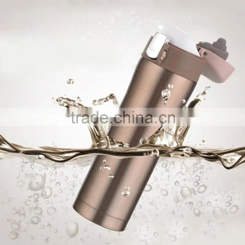 Double wall gold&black&white color stainless steel vacuum flask/Thermos flask/travel mug