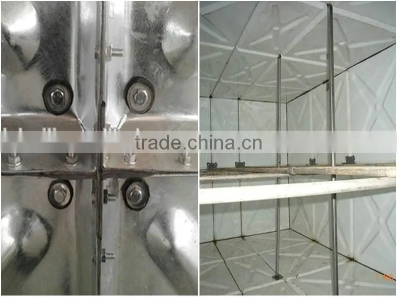 100 cubic meters water tank galvanized water tanks/galvanized steel water tank/galvanized steel square water tank