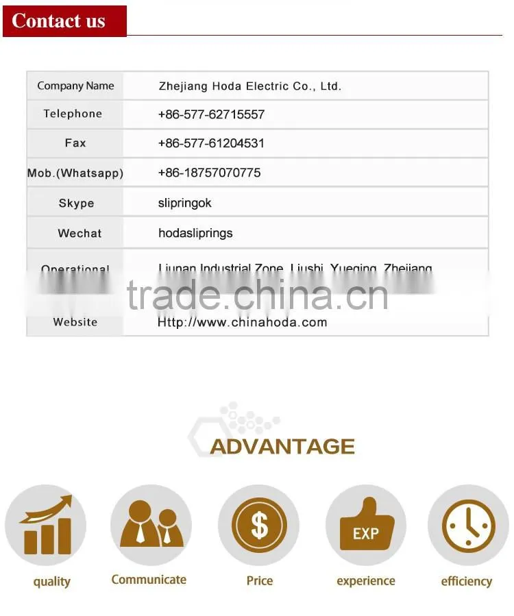 Wholesale customize ROHS through bore slip ring