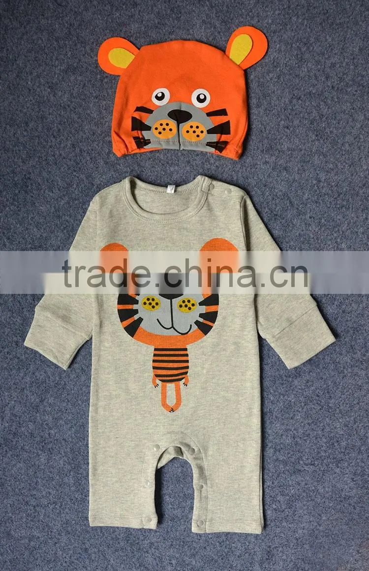 Newborn Cartoon Baby Rompers Orangic Clothes Bodysuit Jumpsuit for 0-18M