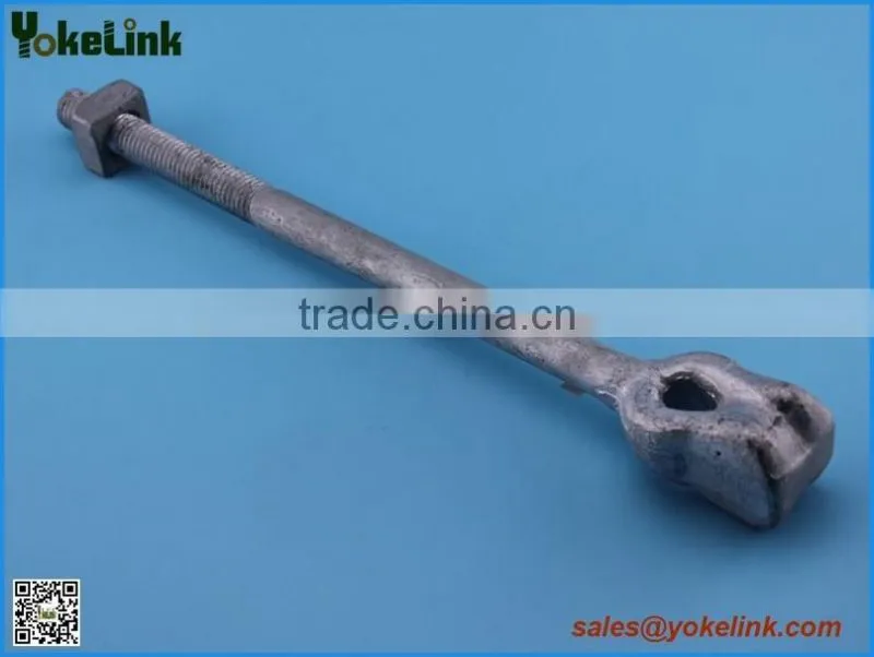 Pole Line fitting oval eye bolt
