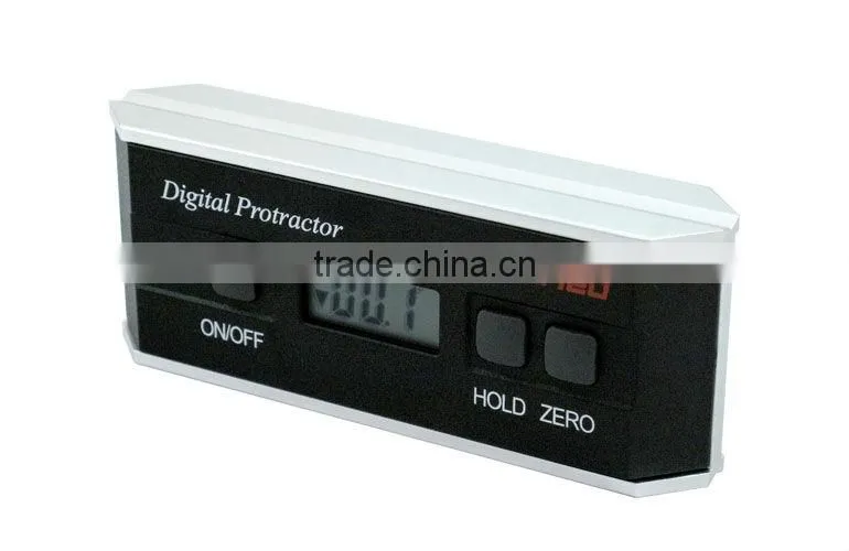 measuring with a protractor portable digital gauge