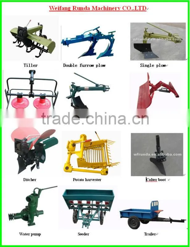 Mini Tractor with snow blade