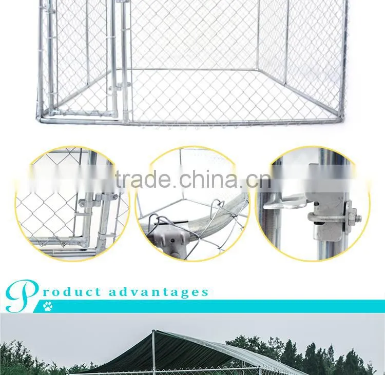 For Amazon and eBay store wholesale large outdoor dog kennel with roof metal dog house