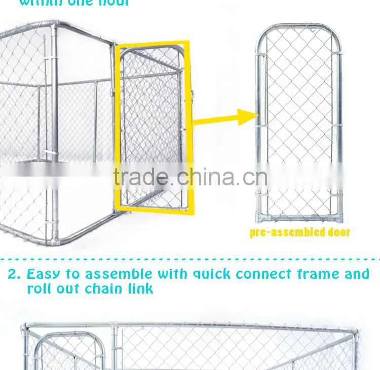 For Amazon and eBay store wholesale large outdoor dog kennel with roof metal dog house