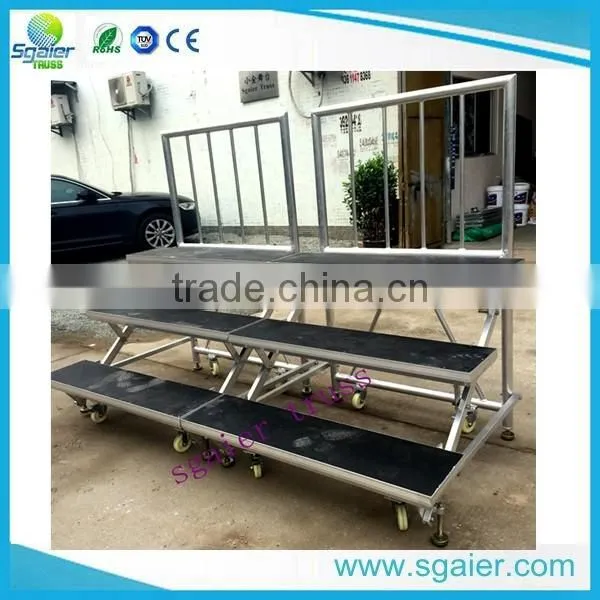 China Aluminum Folding Choir Stage Chorus Stage Choral Riser
