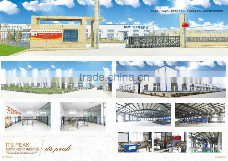 Galvanized grass land zinc steel fence for garden