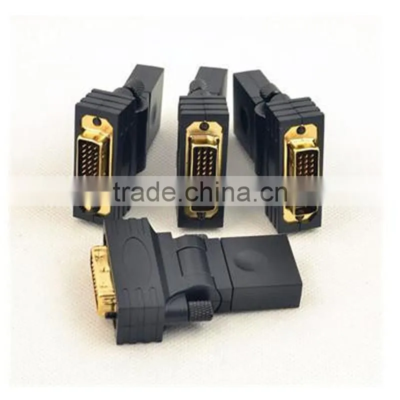 HDMI 1.4 Female to DVI Male 180 Degrees 90 Degrees Rotation Adapter
