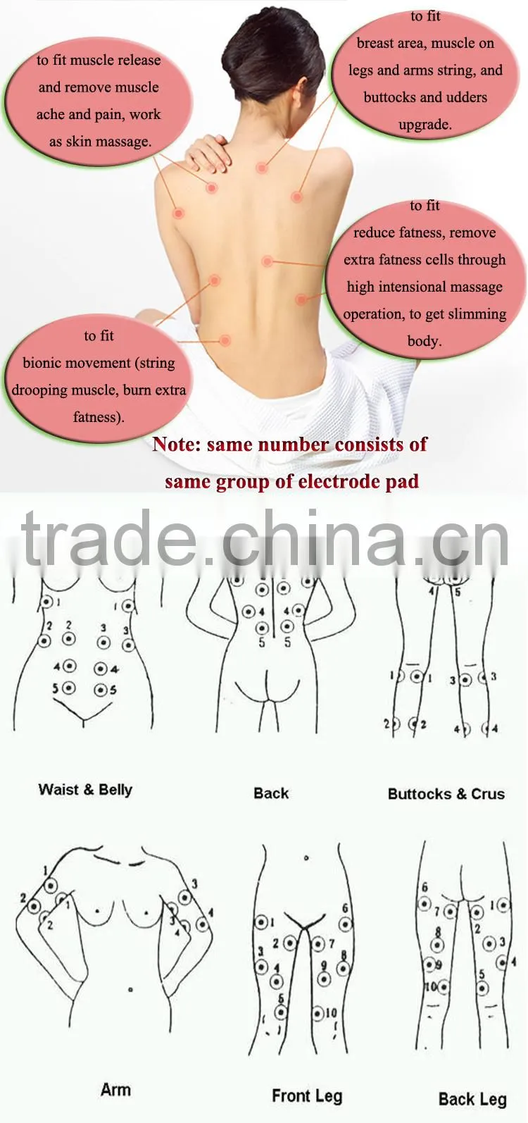 Electric Stimulator low frequency therapy electric apparatus machine