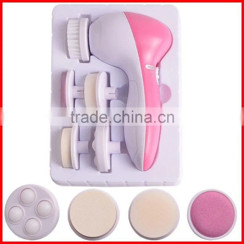 5-1 Multifunction Electric Face Facial Cleansing Brush Spa Skin Care massage