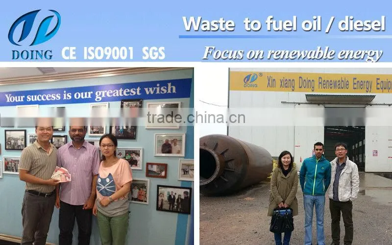Special Reactor No Pollution waste tyre pyrolysis oil distillation equipment