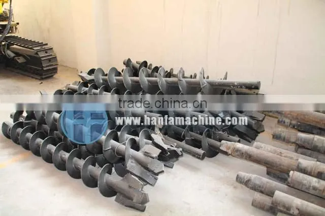 HF130Y crawler type piling rig with spiral pipe