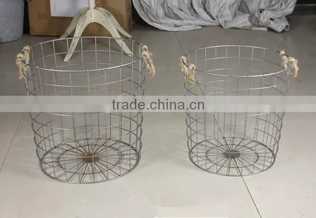 Rustic Metal Wire 3 Tier Wall Mounted Rack