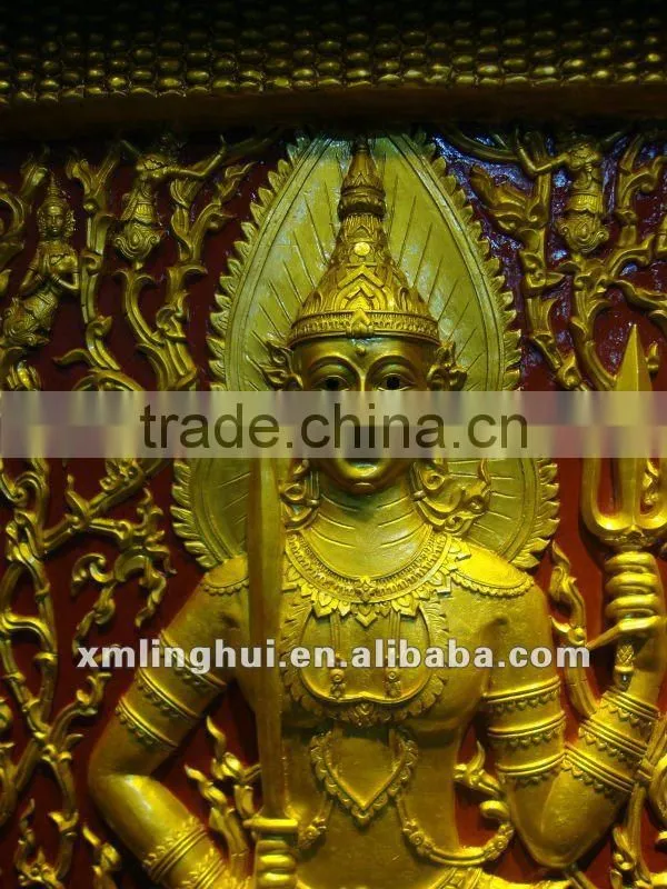 Own Factory Handmake Resin Indoor Golden Big Buddha Water Fountain