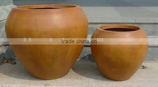 hot sale fibre clay flower planter QL-2358-1