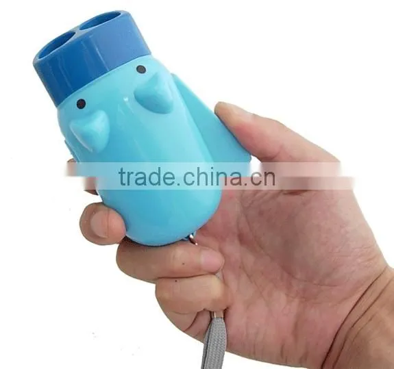 2049 Green Squeeze Flashlight / pig flashlight / hand-pressure self-generating flashlight