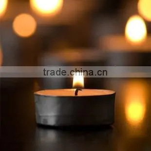 N536 White Color Tea Light Type Tin Candles
