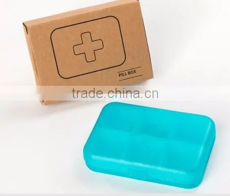 cy274 6cells Cross Portable Medical Mini Pill Box Cases Medicine Drug Storage Box Jewelry Beads Organizer