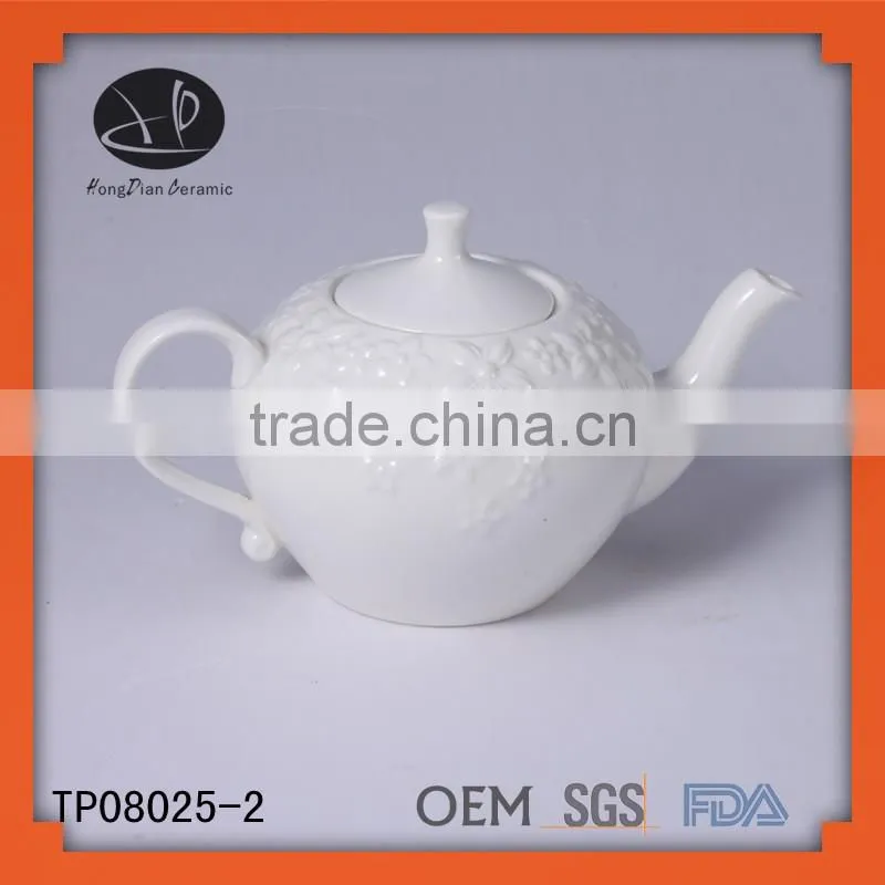 High quality flower design ceramic gift tea set for family, porcelain miniature tea sets