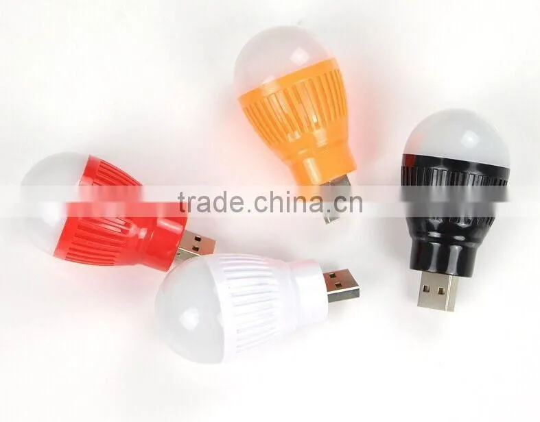 Portable Computer Laptop PC Desk Reading Lamp Mini USB Light Bulb