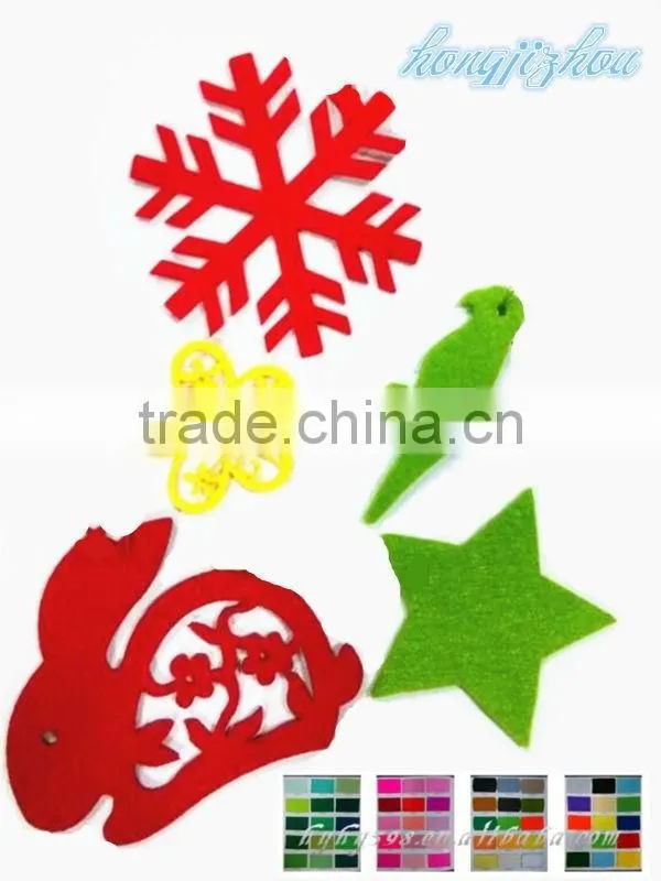 15082002 Beautiful felt snowflake Christmas tree hanging decoration