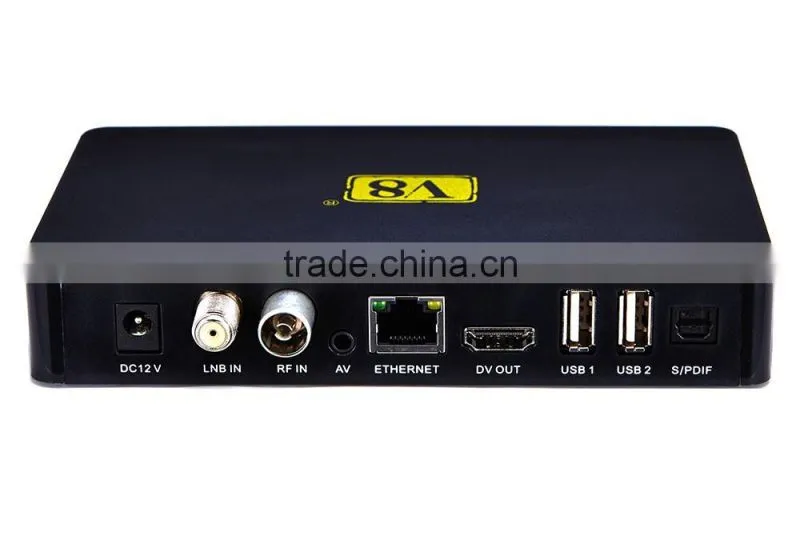 2016 New Powerful Andriod Combo DVB-S2+T2+Cable V8 Angel Satellite Receiver Built In Bluetooth and WiFi Support IPTV & VOD STB