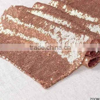 bright sequin table runner for wedding deco