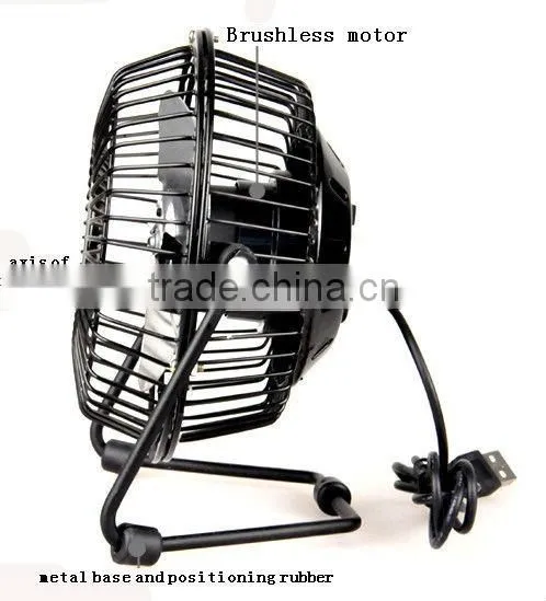 Supply Rotate 360 degrees to 4 inch USB Iron Fan
