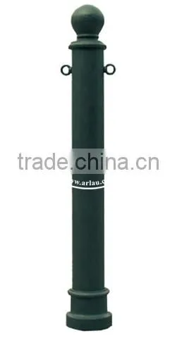 Arlau Square Decorative Cast Iron Road Bollard,Customize Bollard Parking Post,Road Safty Bollard