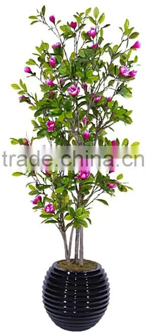 indoor Home garden decorative 250cm Height make artificial green live magnolia bonsai tree EXLYPZ06 0510