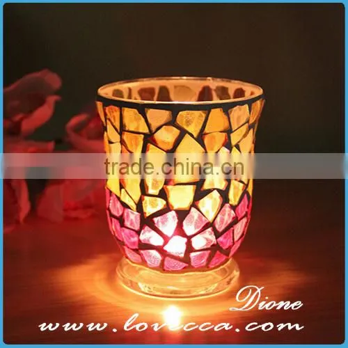 Wholesale mosaic candle holders centerpiece for wedding