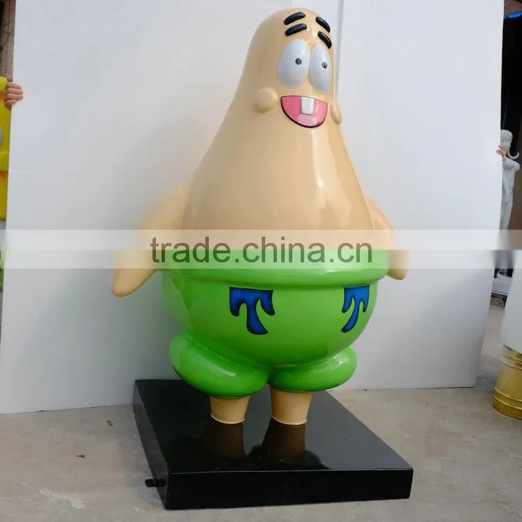 Movie FRP Patrick Star statue cartoon