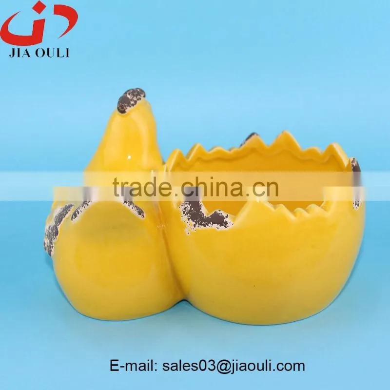 EASTER decoration outdoor Animal flower planter, chicken planter