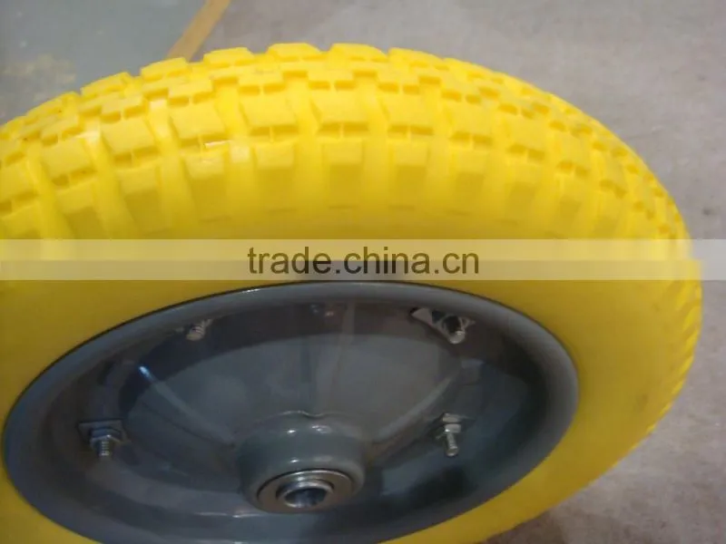 flat free tire pu wheel 13*3 /3.00-8