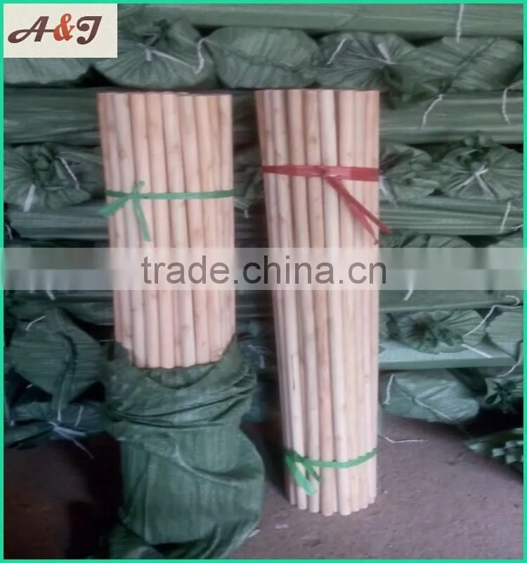 natural wooden broom stick with Italian thread