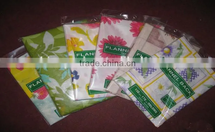 big sale !!!2015 new classic flannel/PVC/PE table cloth with good quality