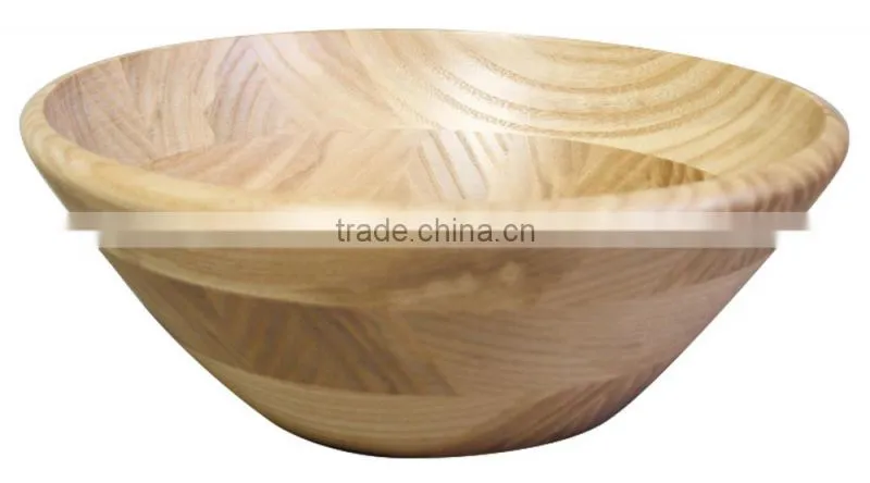 Kijihiki Keyaki Japanese Zelkova Wood Marquetry Salad Bowl Wooden Bowl Hand Made