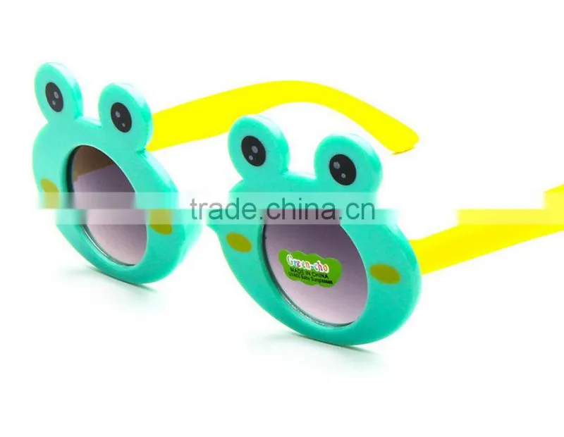 Wholesale Fashion Kids Sunglasses Plastic Eyeglasses Frog Shape Sunglasses