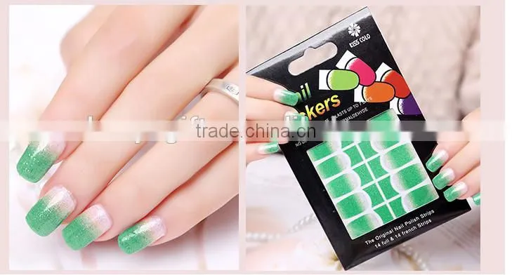 High quality gradient color nail sticker, Gradient nail stick Fashion Nail art