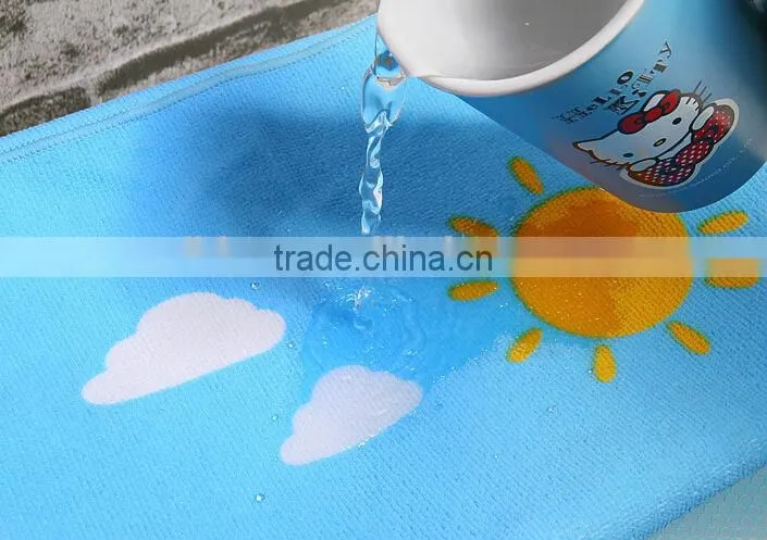 reactive printed micro fibre sports towel , gym sport towel antibacterial