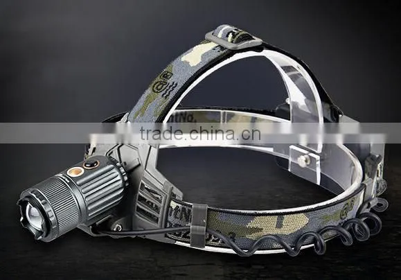 Rechargble Adjustable Zoom Headlamp 500 Lumens Led Headlight