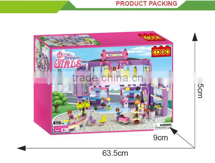 Good selling diy fashion toy set building blocks for adult