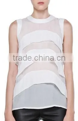ladies white cotton top