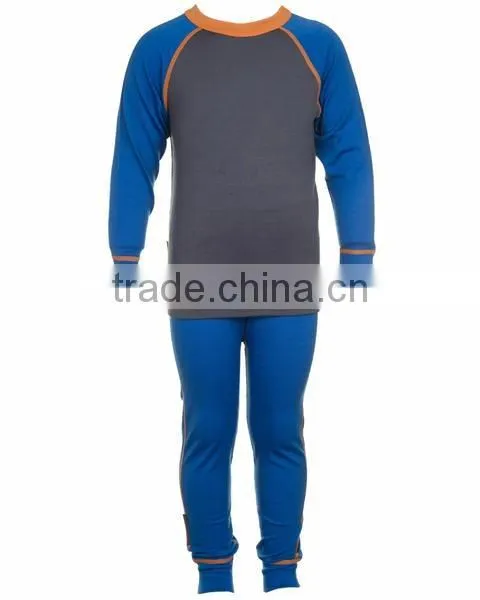 Kids merino wool thermal long underwear set