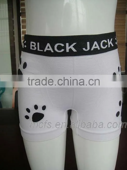 Funny blue kids underwear cheap seamless boy's boxer shorts underwear